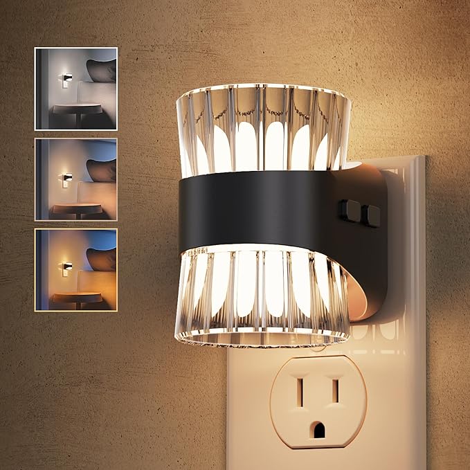 L LOHAS LED Night Light, Modern Night Lights Plug into Wall, 3000K/4000k/5000K by LLOHASLED