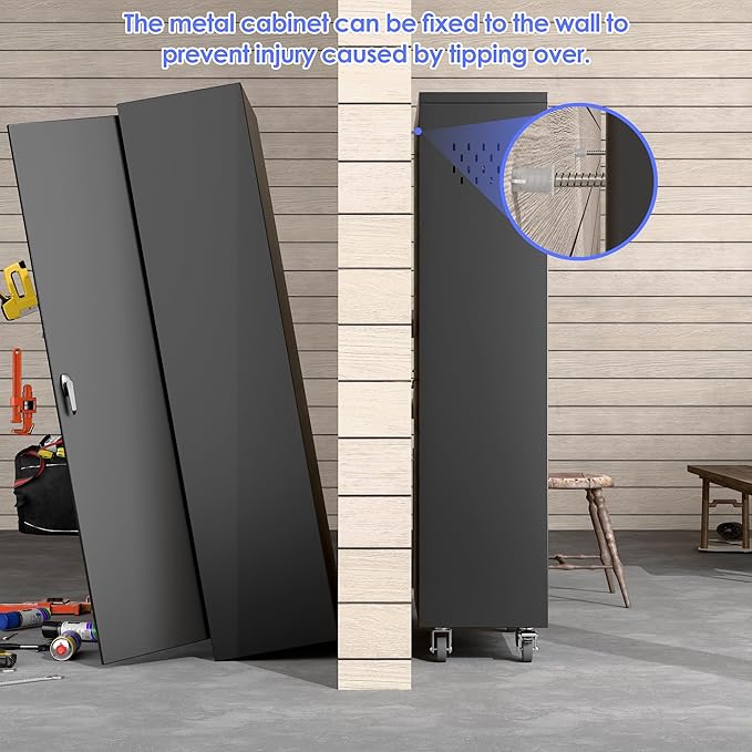 SUXXAN Broom Closet Storage Cabinet - Image 6