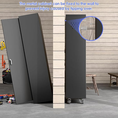 SUXXAN Broom Closet Storage Cabinet - Image 6