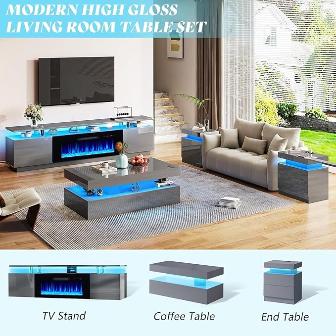 AMERLIFE Fireplace TV Stand - Image 7