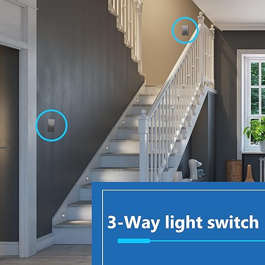 LIDER Minimalist Design Matte Finish Lighted Decorator Switch, Frameless Paddle - Image 6