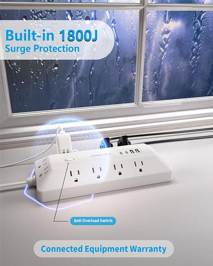 Inhwatek Surge Protector Power Strip - Image 3