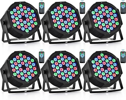 CO-Z Stage Lights 36 RGB LED Par Lights by CO-Z