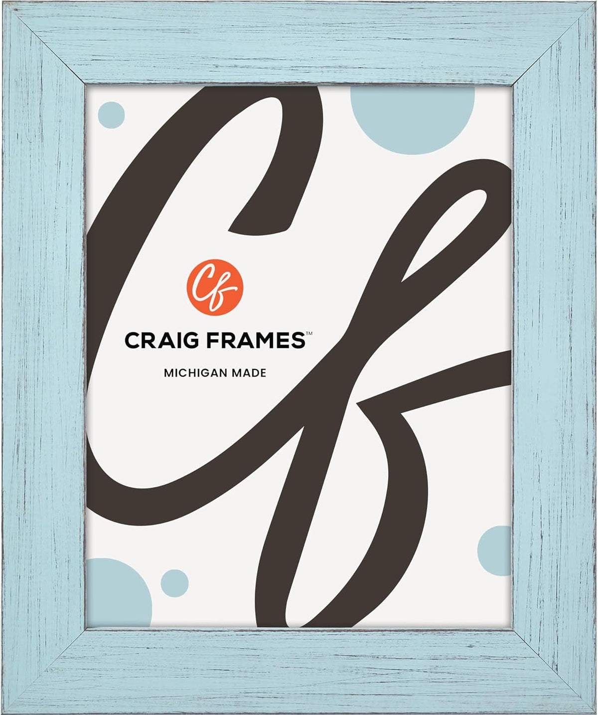 Craig Frames 30x40 Rustic Sky Blue Poster Frame, Wall Decor for Photos | A lightweight, shatter resistant acrylic front, made in the USA for a gallery display