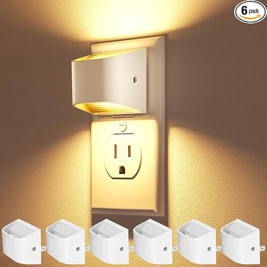 VOLISUN Night Lights Plug into Wall, 6 Pack Up and Down LED Night Light by VOLISUN