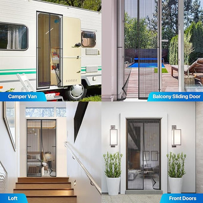 Heavy Duty Door Screen Magnetic Closure, LOVIGA Thickened Fiberglass Screen - Image 8