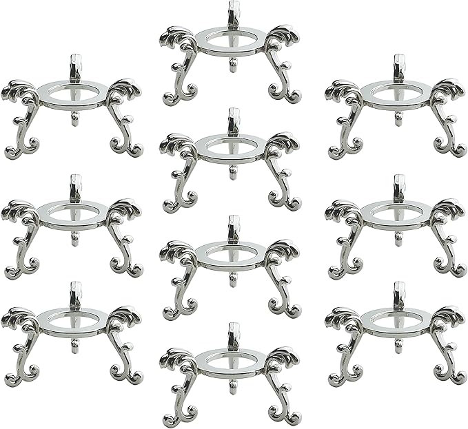 OmyLens 10Pcs Silver Crystal Ball Stand by OmyLens