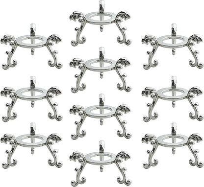 OmyLens 10Pcs Silver Crystal Ball Stand by OmyLens