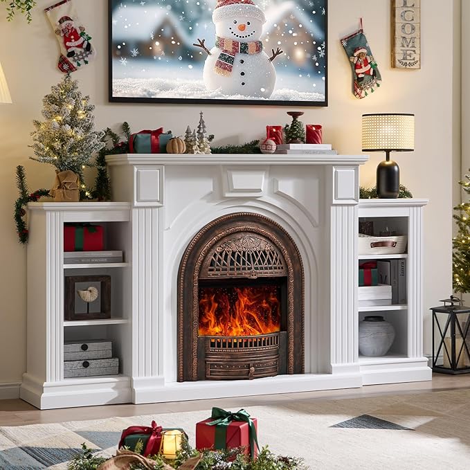 Farmhouse Electric Fireplace by FFBCFDKFurnitureSet