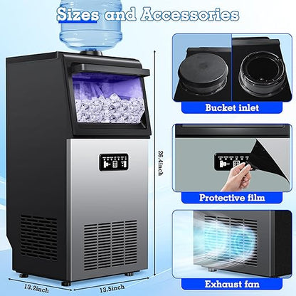 Commercial Ice Maker Machine 100LBS/24H - Image 9