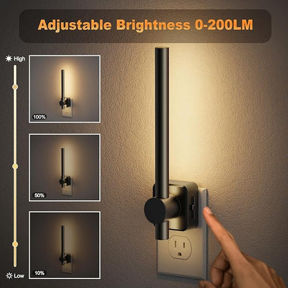 JandCase Night Lights Plug into Wall, 0-200LM Dimmable LED Nightlights - Image 2