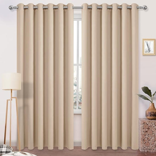 DWCN Blackout Curtains 84 Inches Long, 70 Inch Wide Living Room Drapes by DWCN