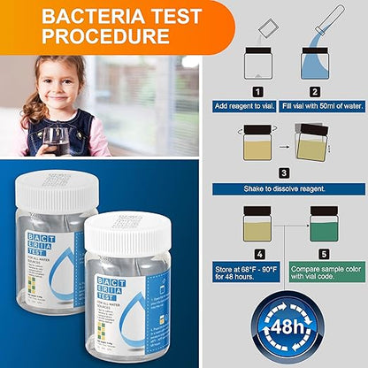 AAwipes Drinking Water Test Strips 17-in-1 100 Strips + 2 Bacteria Tester Kits - Image 8