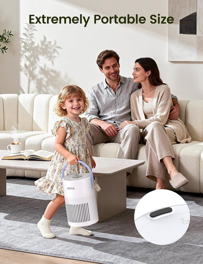 air purifier for home bedroom, 20db quiet sleep, front angle view
