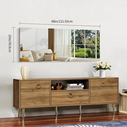 CILIBER Frameless Mirror, 20x48 Inch Bathroom Mirrors - Image 3