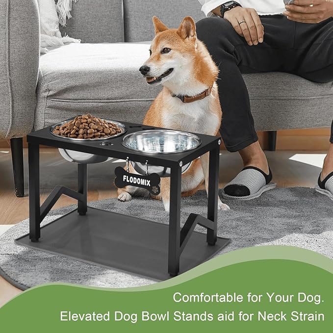Elevated Dog Bowls, Metal Raised Dog Bowl Stand - Image 7