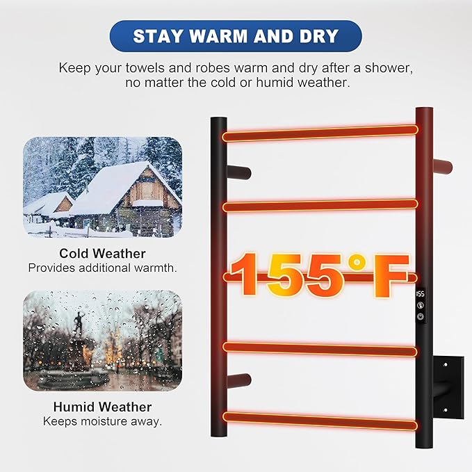 Heated Towel Racks, Towel Warmer Rack - Image 6
