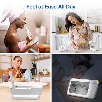 VTech Video Baby Monitor with 5" LCD Screen, Night Vision, 1000ft Range - Image 3