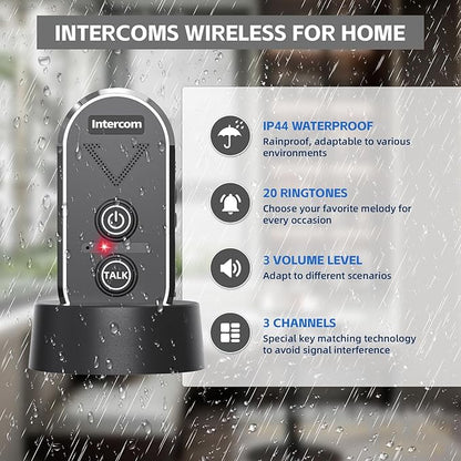 PANDAAR Doorbell Wireless for Home, Wireless Intercom System 4900ft Long Range - Image 3