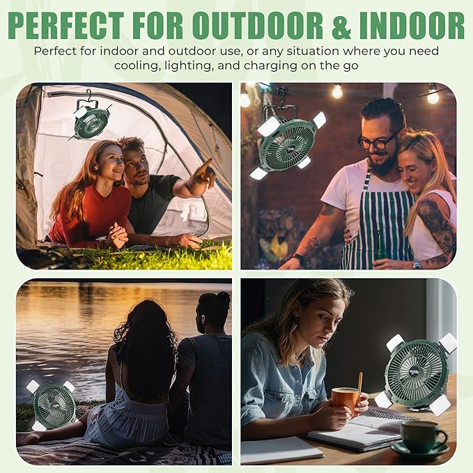 Solar Camping Fan – Camping Fan Solar Powered - Image 2
