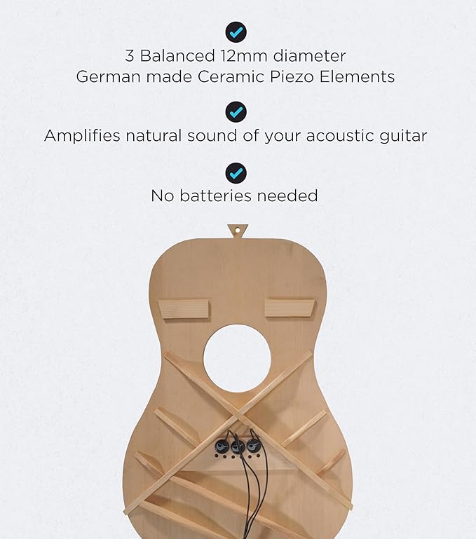Journey Instruments Passive Piezo Acoustic Pickup – EP201KM Three Balanced - Image 2