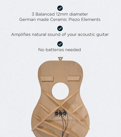 Journey Instruments Passive Piezo Acoustic Pickup – EP201KM Three Balanced - Image 2