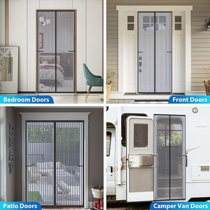 Heavy Duty Door Screen Magnetic Closure, LOVIGA Thickened Fiberglass Screen - Image 7