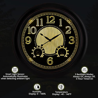 Koosome Outdoor Clocks Waterproof 18 Inch, Large Wall Clock - Image 4