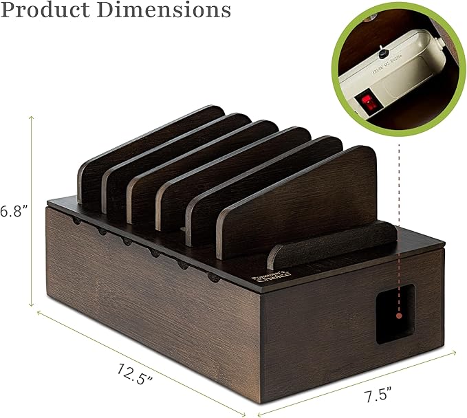 Prosumer's Choice Multi Device Charging Station Wood - Image 4