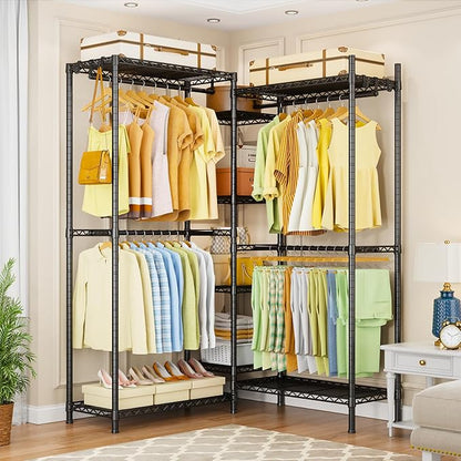 Ulif E4 Clothes Rack, Heavy-Duty Garment Rack, Metal Freestanding Clothing - Image 4