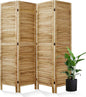Room Dividers and Folding Privacy Screens, Wood Louvered Separators Divider Wall by Svimi