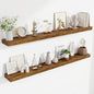 Fun Memories 55 Inch Floating Shelves Bedroom, Large Extra Floating Shelf Set by FunMemories