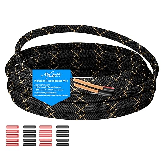 16/2 Speaker Wire 25 Feet, 16AWG Gauge Speaker Cable, Direct Burial, Durable by Mygatti
