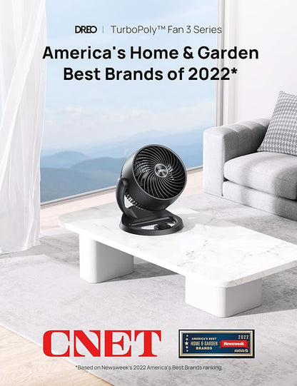 Dreo Fan for Bedroom, 12 Inches, 70ft Powerful Airflow, 28db Quiet Table Air - Image 2