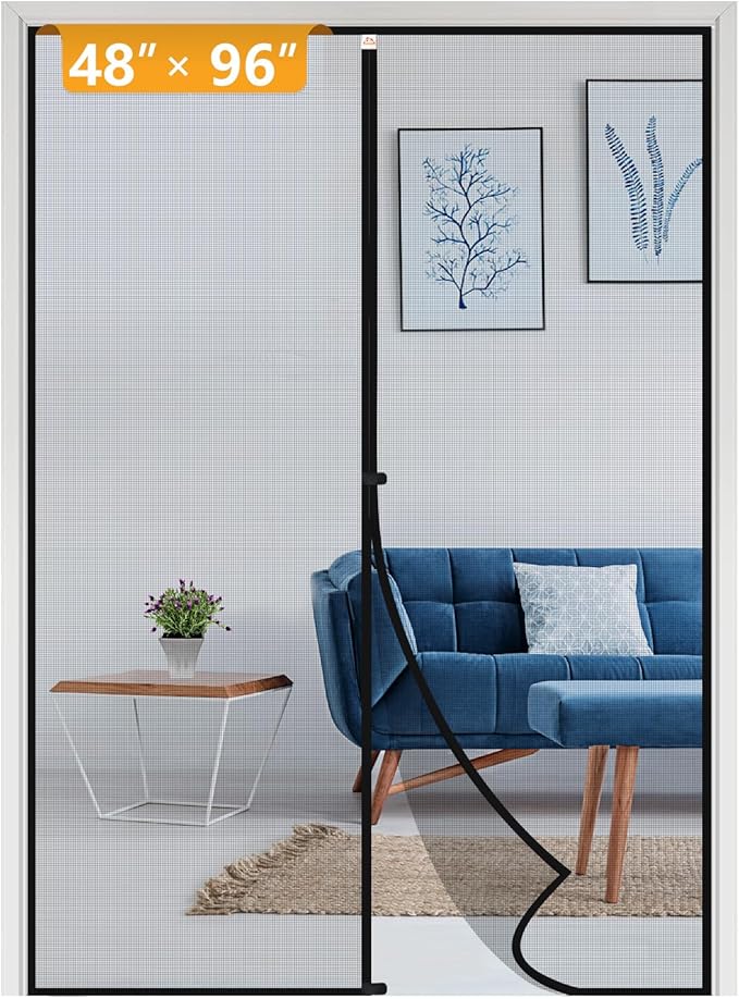 Yotache Magnetic Screen Door Fits Door Size 48 x 96, Screen Size 50" x 97" by yotache