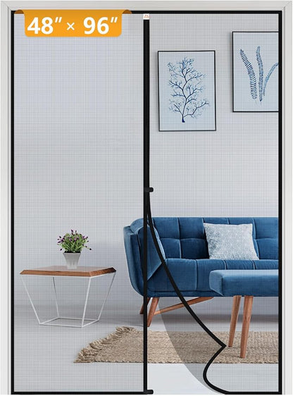 Yotache Magnetic Screen Door Fits Door Size 48 x 96, Screen Size 50" x 97" by yotache