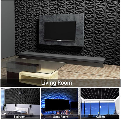 33 Pack 3D Textured Wall Panels 12x12'' – Durable PVC Wall Coverings, Easy - Image 6