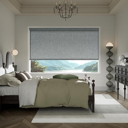 Boolegon Motorized Light Filtering Roller Blinds - Image 8
