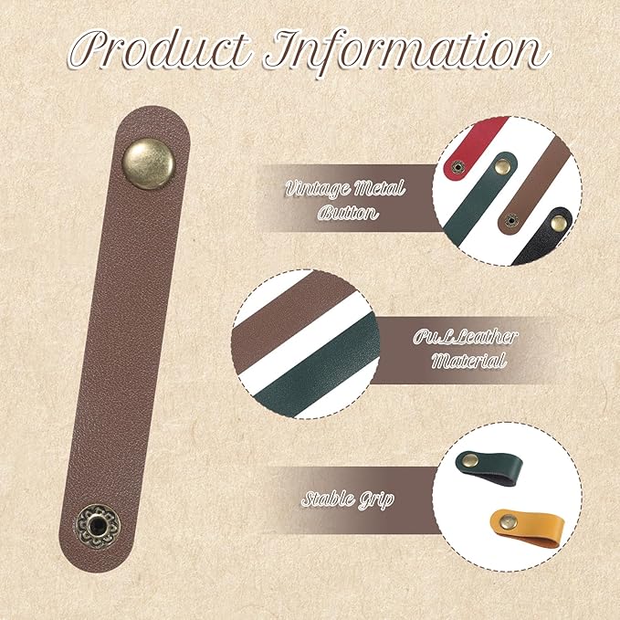 20 PCS PU Leather Cord Organizer - Image 3