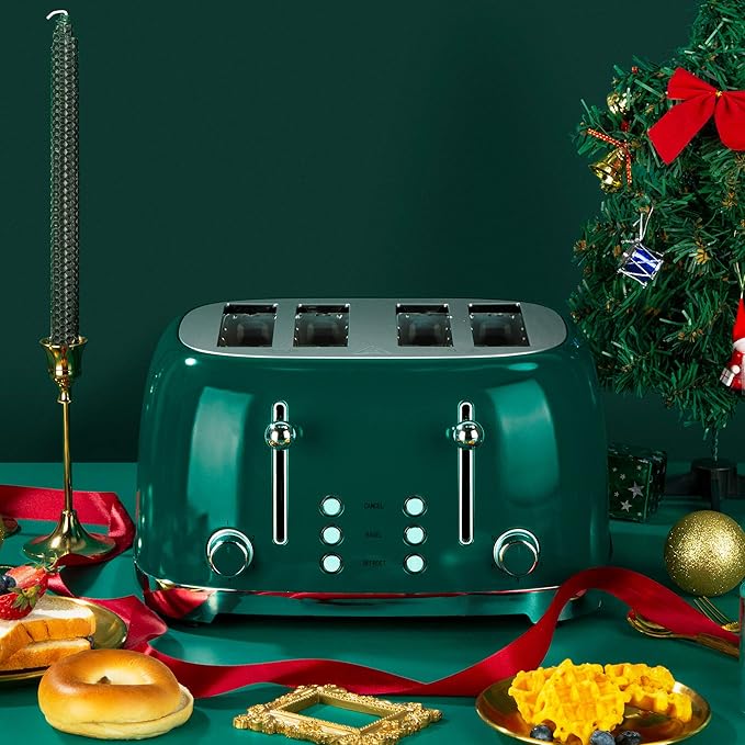 Roter Mond 4 Slice Toaster Retro Stainless Steel - Image 7