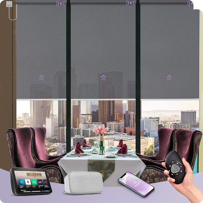 Graywind Motorized Solar Shades Compatible by Graywindbeyondshading