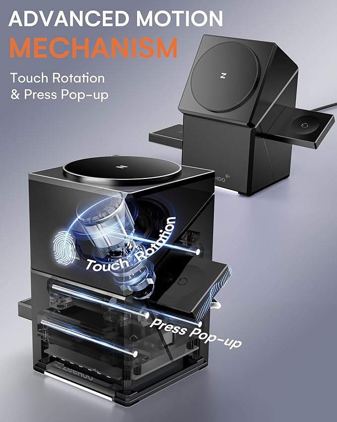 ZEEHOO 3 in 1 Charging Station, iPhone Charging Station - Image 4