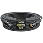 20AWG 99.99% OFC XLR Cables 100ft Nylon Braided by AA