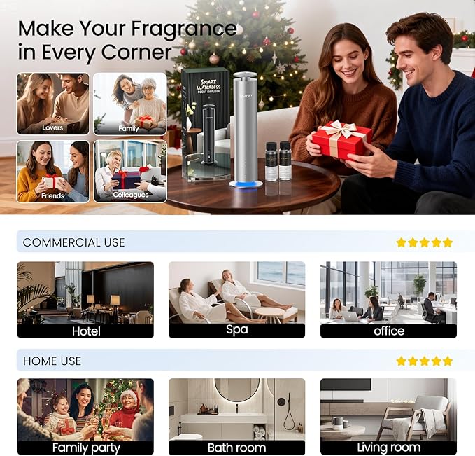 The CACAFSFY Waterless Scent Diffuser Starter Kit - Image 8