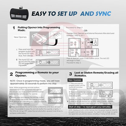 2X Genie Garage Door Opener Remote GITR-3 OCDTR-3 IntelliCode【10-Year-Warranty】 - Image 8