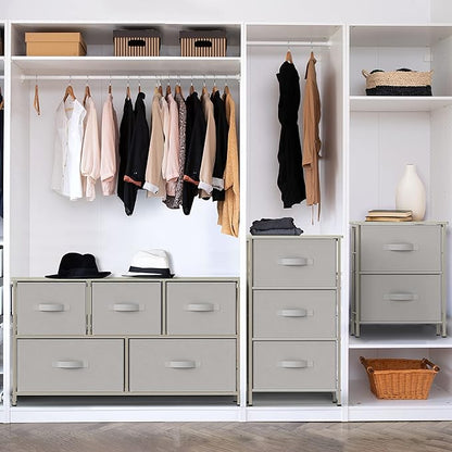 Simple Houseware 2 Tier Night Stands Dresser - Image 2