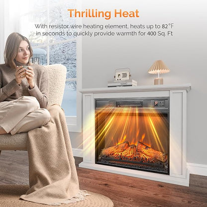 ROVSUN 23" Electric Fireplace Inserts - Image 3