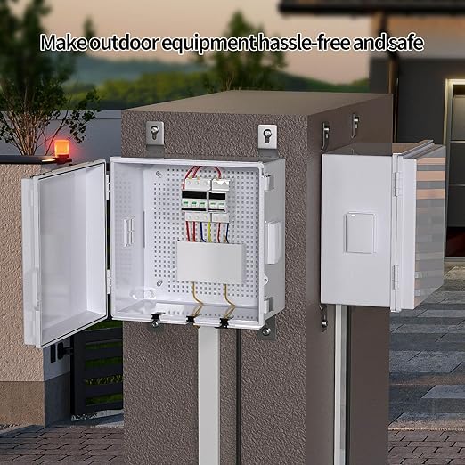 ABS Electrical Junction Box, Ventilated Design, Cable Grommets, IP65 Waterproof - Image 3