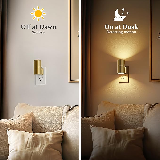 JandCase Night Light, LED Night Lights Plug into Wall, 2 Pack Automatic - Image 4