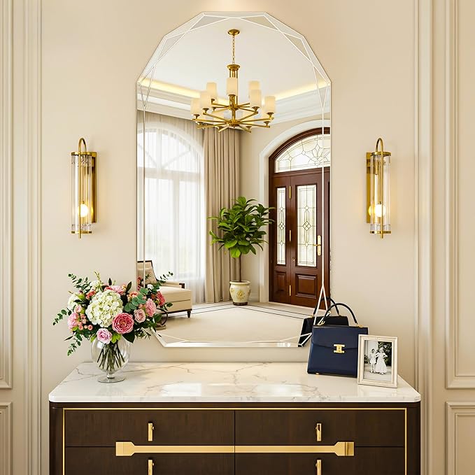 Suidia Bathroom Mirror, Frameless Bathroom Mirror - Image 9